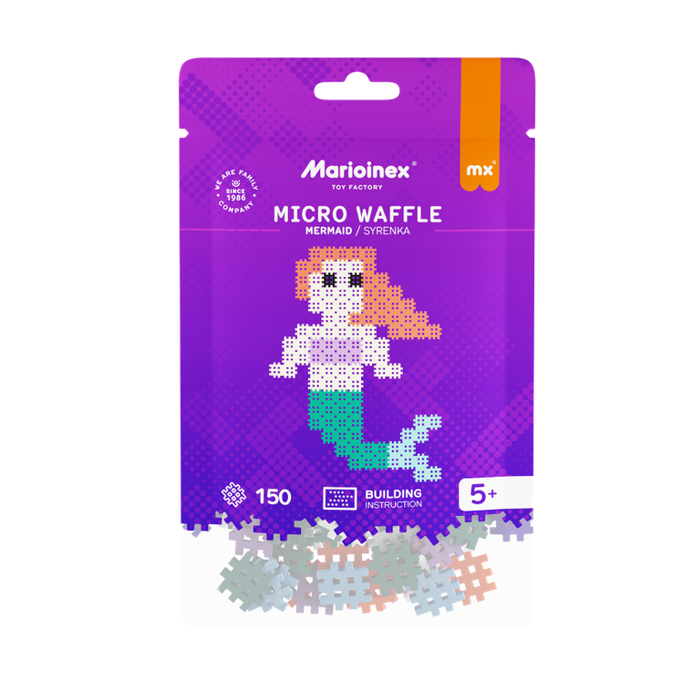 Marioinex, Micro Waffle, Syrenka, klocki konstrukcyjne, 150 elementów
