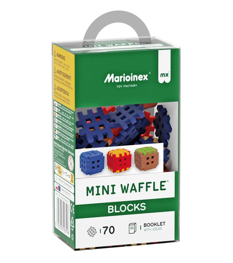 Marioinex, Mini Waffle, Blocks, klocki konstrukcyjne, 70 elementów