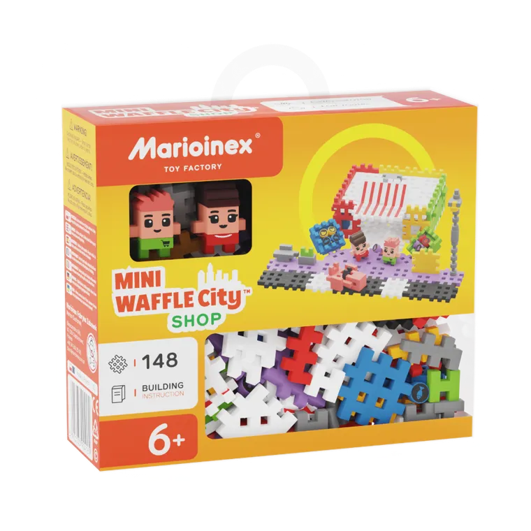 Marioinex, Mini Waffle, City, Sklep, klocki konstrukcyjne, 148 elementów