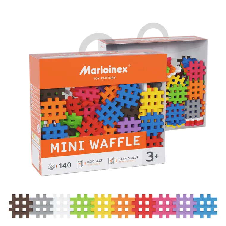 Marioinex, Mini Waffle, klocki konstrukcyjne, 140 elementów