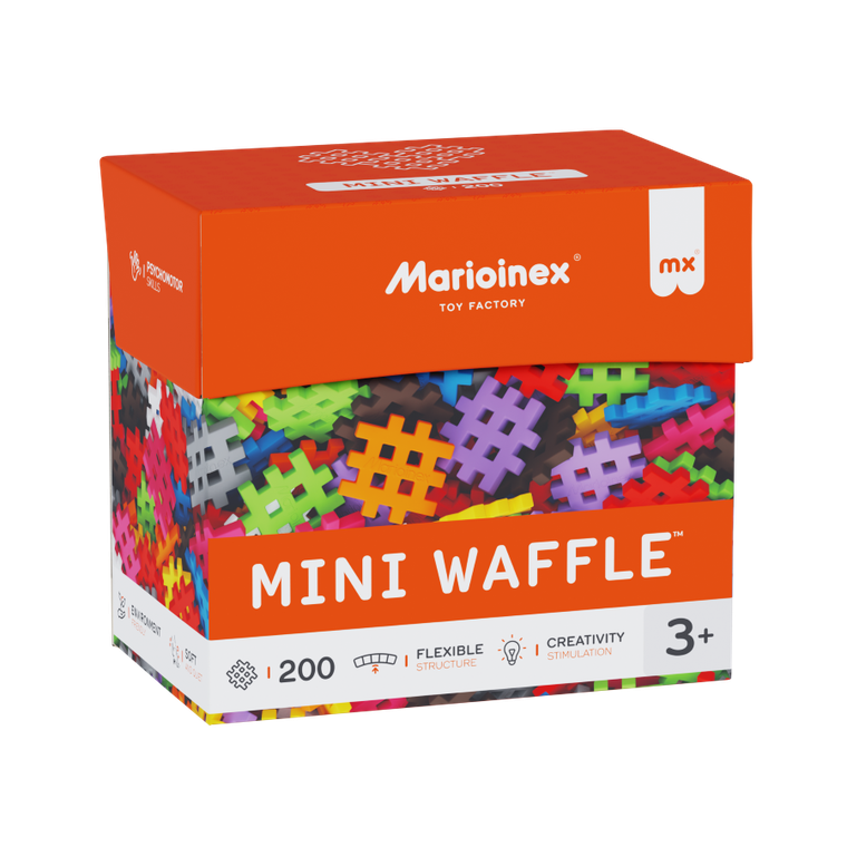 Marioinex, Mini Waffle, klocki konstrukcyjne, 200 elementów