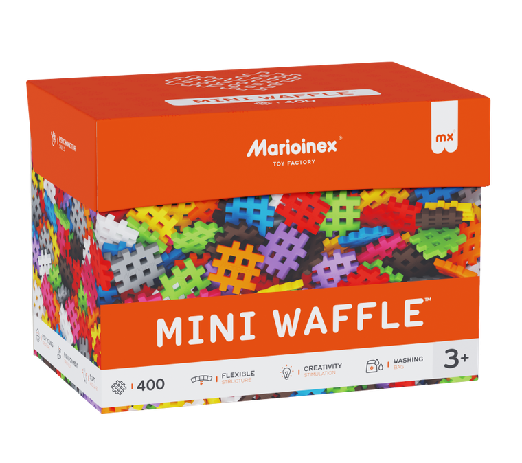 Marioinex, Mini Waffle, klocki konstrukcyjne, 400 elementów