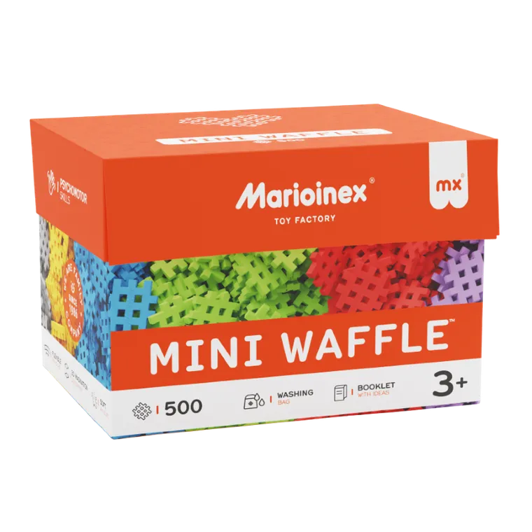 Marioinex, Mini Waffle, klocki konstrukcyjne, 500 elementów