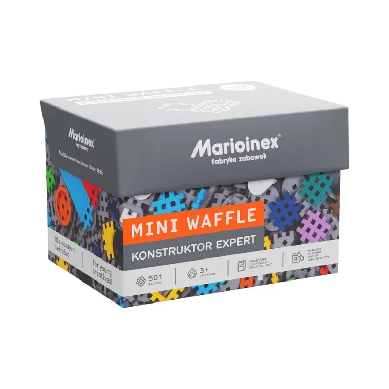 Marioinex, Mini Waffle, Konstruktor, Expert, klocki konstrukcyjne, 501 elementów