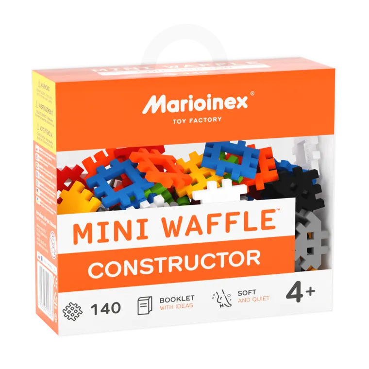 Marioinex, Mini Waffle, Konstruktor, klocki konstrukcyjne, 140 elementów