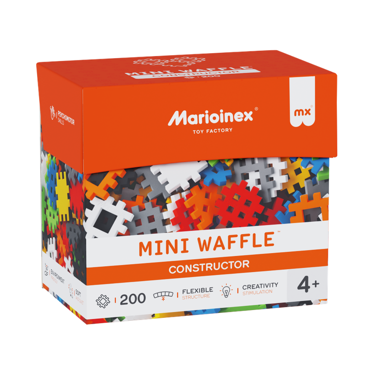 Marioinex, Mini Waffle, Konstruktor, klocki konstrukcyjne, 200 elementów