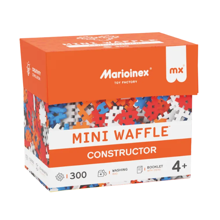 Marioinex, Mini Waffle, Konstruktor, klocki konstrukcyjne, 300 elementów