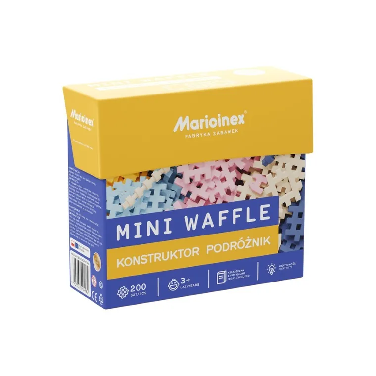 Marioinex, Mini Waffle, Konstruktor, Podróżnik, klocki konstrukcyjne, 200 elementów