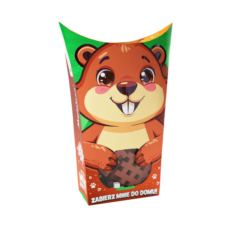 Marioinex, Mini Waffle, Pocket Pets, Bóbr, klocki konstrukcyjne, 25 elementów