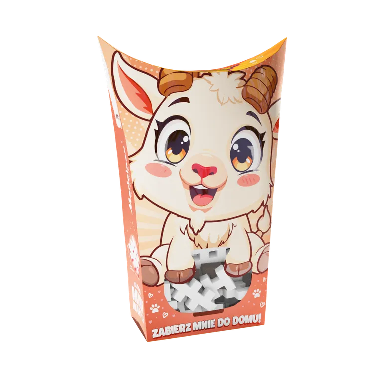 Marioinex, Mini Waffle, Pocket Pets, Koziołek, klocki konstrukcyjne, 35 elementów