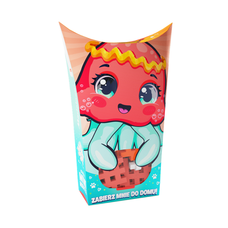 Marioinex, Mini Waffle, Pocket Pets, Meduza, klocki konstrukcyjne, 25 elementów