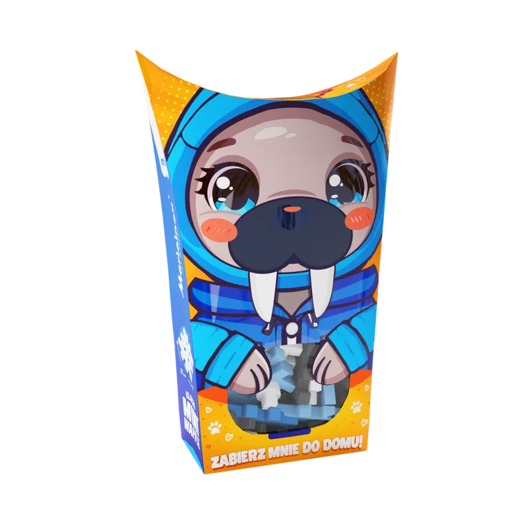 Marioinex, Mini Waffle, Pocket Pets, Mors, klocki konstrukcyjne, 25 elementów