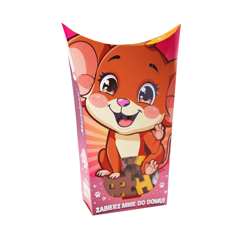 Marioinex, Mini Waffle, Pocket Pets, Mysz, klocki konstrukcyjne, 25 elementów