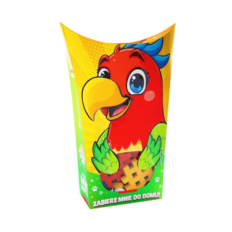 Marioinex, Mini Waffle, Pocket Pets, Papuga, klocki konstrukcyjne, 25 elementów