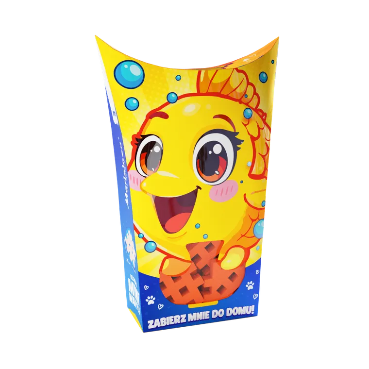 Marioinex, Mini Waffle, Pocket Pets, Rybka, klocki konstrukcyjne, 16 elementów