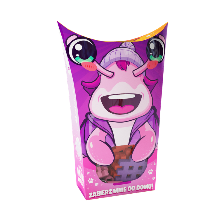 Marioinex, Mini Waffle, Pocket Pets, Ślimak, klocki konstrukcyjne, 15 elementów