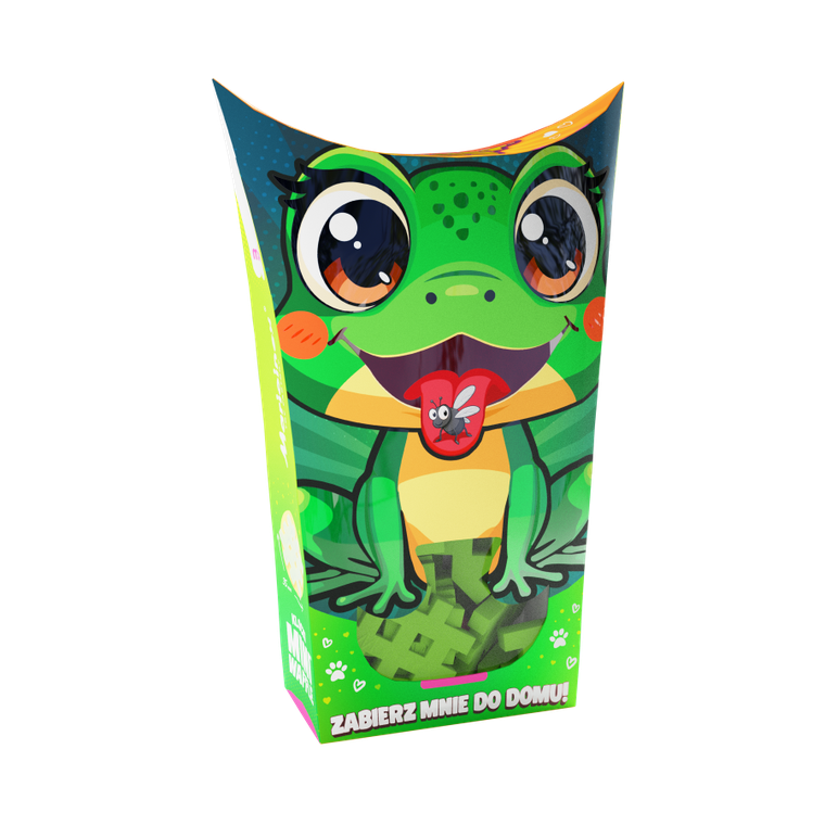 Marioinex, Mini Waffle, Pocket Pets, Żaba, klocki konstrukcyjne, 34 elementy