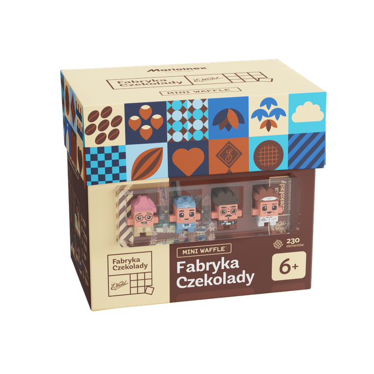 Marioinex, Mini Waffle, Wedel, Fabryka Czekolady, klocki konstrukcyjne, 230 elementów