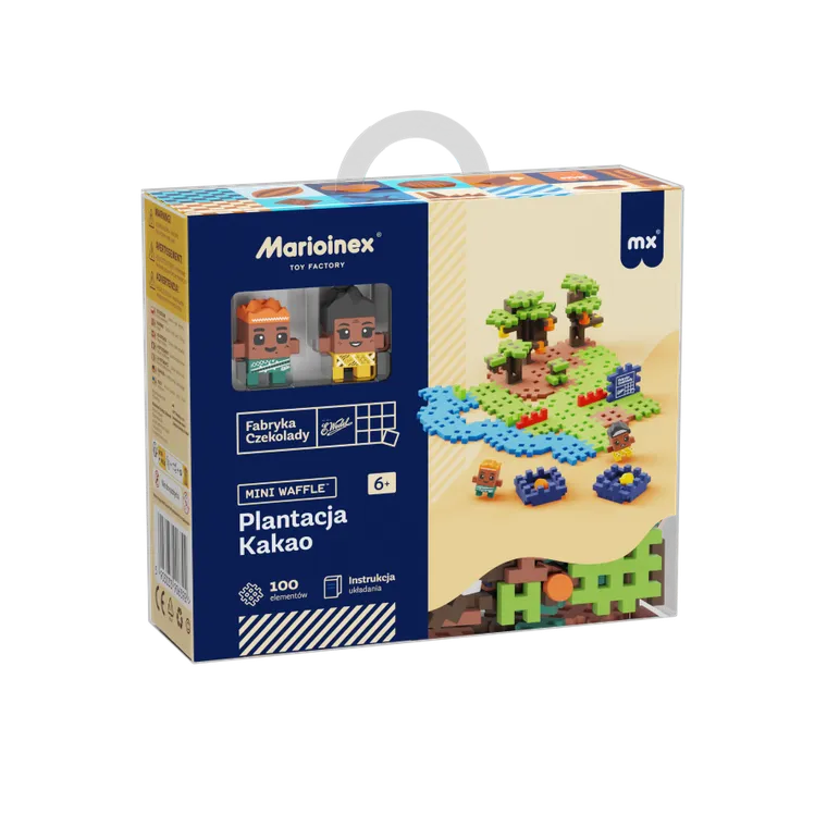 Marioinex, Mini Waffle, Wedel, Plantacja Kakao, klocki konstrukcyjne, 100 elementów