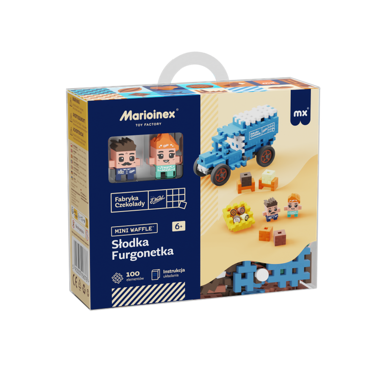 Marioinex, Mini Waffle, Wedel, Słodka Furgonetka, klocki konstrukcyjne, 100 elementów
