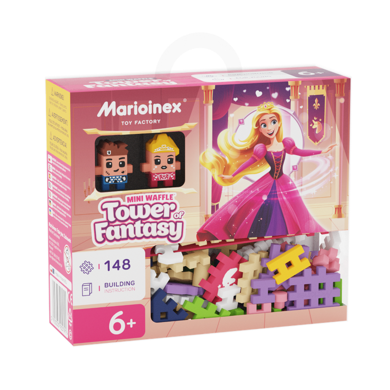 Marioinex, Mini Waffle, Wieża Fantazji, klocki konstrukcyjne, 148 elementów
