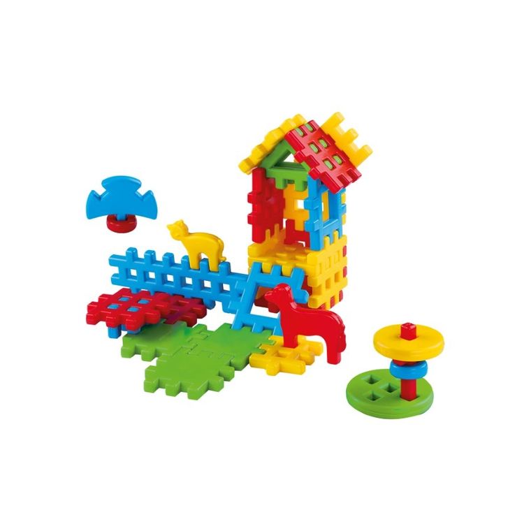 Marioinex, Waffle, Mały domek, klocki konstrukcyjne, 31 elementów