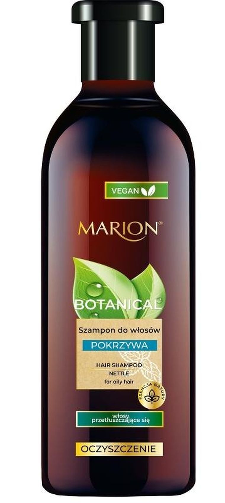 Marion, Botanical, szampon do włosów, pokrzywa, 400 ml