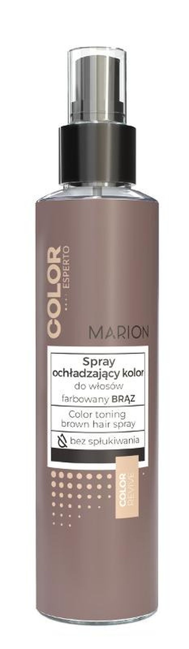 Marion, Color Esperto, spray do włosów ochładzający kolor, farbowany brąz, 150 ml