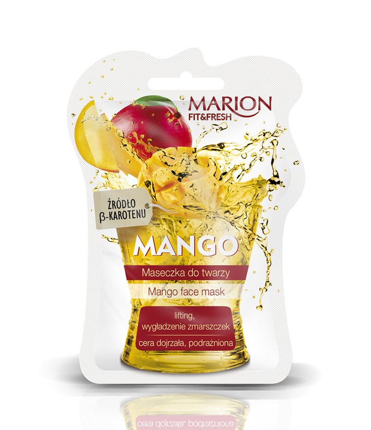 Marion, Fit&Fresh Face Mask, maseczka do twarzy lifting i wygładzenie zmarszczek Mango, 7.5 ml