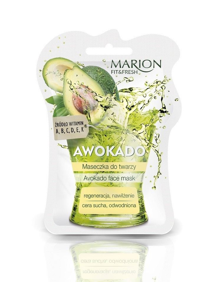 Marion, Fit&Fresh, Face Mask, maseczka do twarzy regeneracja i nawilżenie, Awokado, 7,5 ml