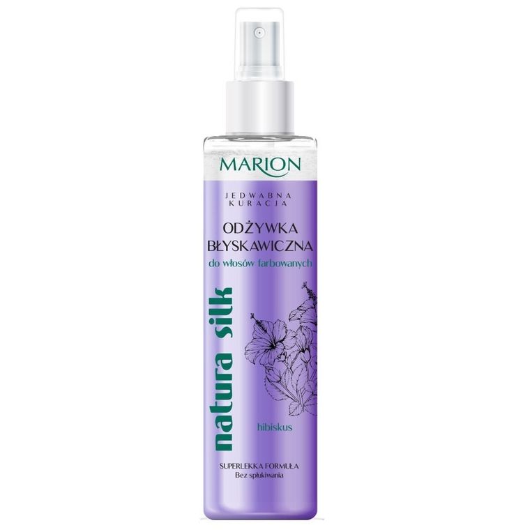 Marion, Natura Silk, błyskawiczna odżywka do włosów farbowanych, 150 ml