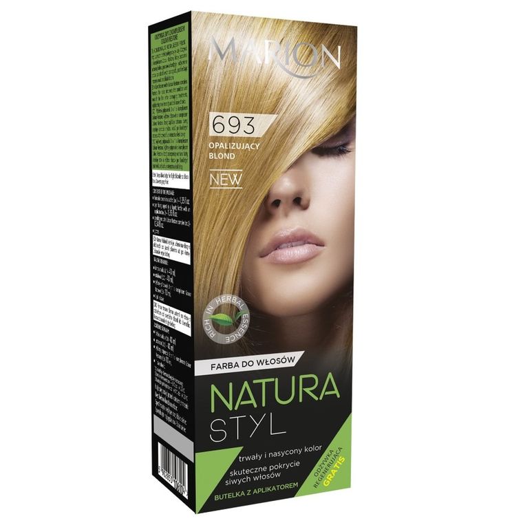 Marion, Natura Styl, farba do włosów, nr 693 opalizujący blond