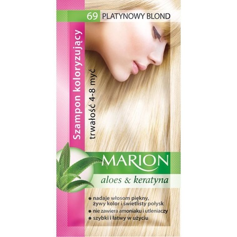 Marion, szampon koloryzujący, 4-8 myć, nr 69 platynowy blond