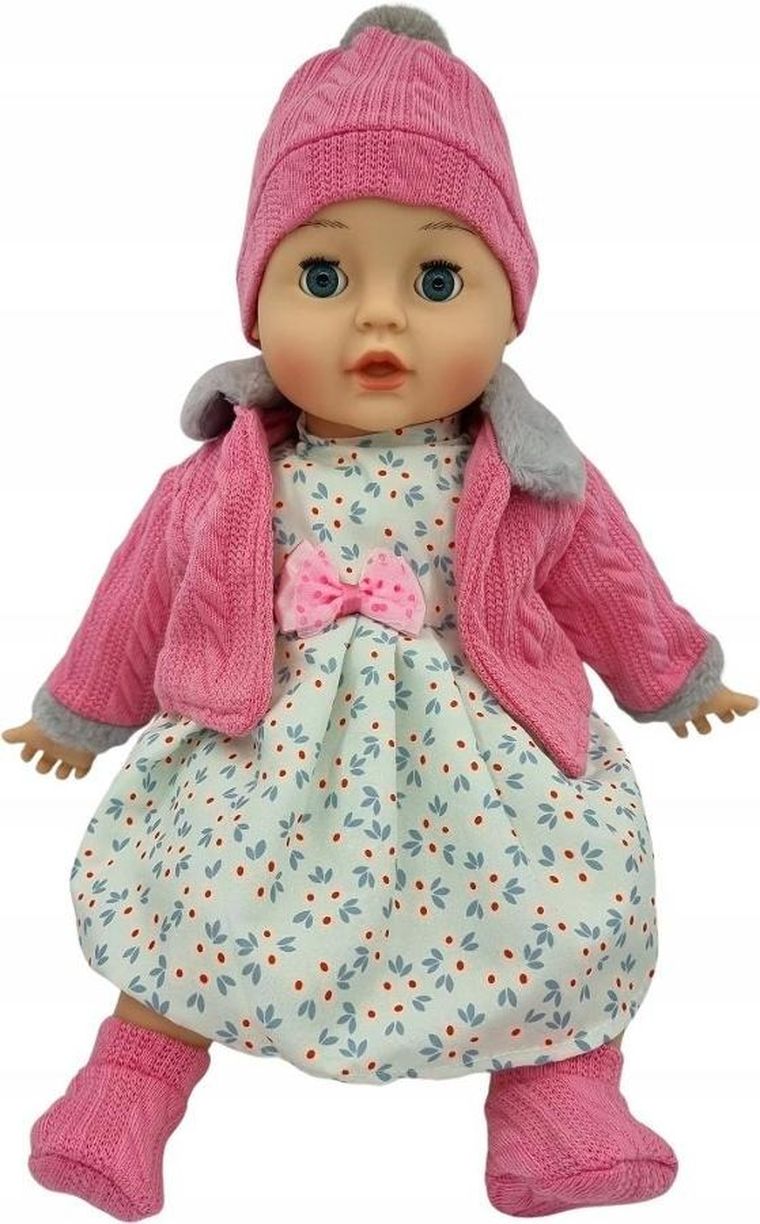 Mariotoys, interaktywna lalka bobas, różowa, 45 cm