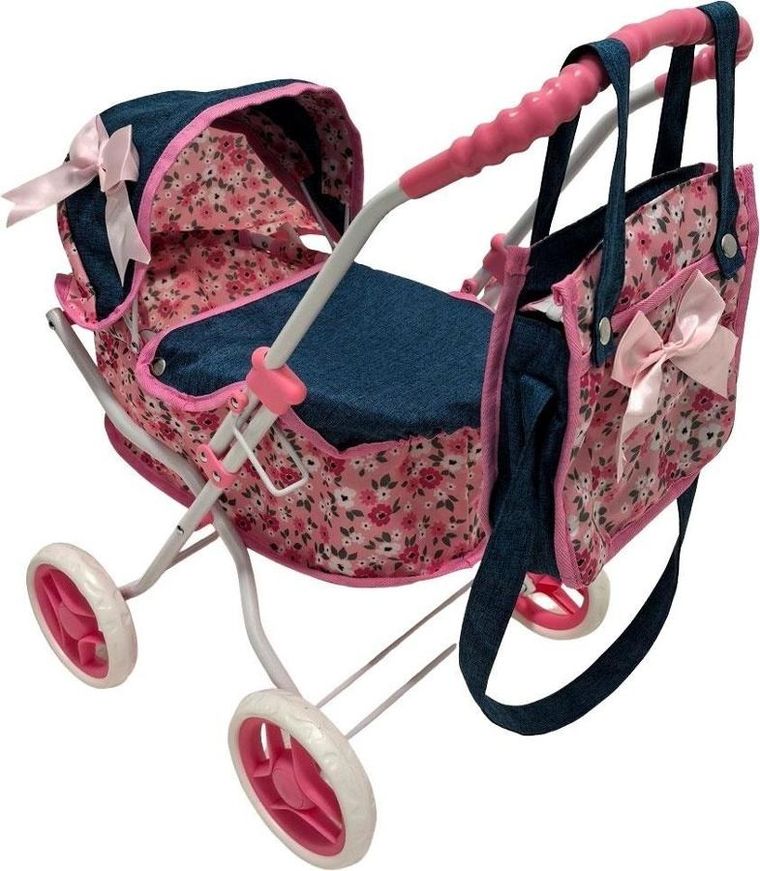 Mariotoys, wózek dla lalek głęboki z torbą