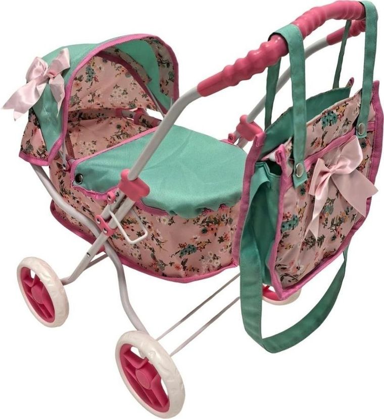 Mariotoys, wózek dla lalek głęboki z torbą