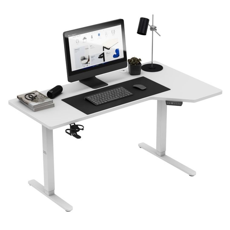 Mark Adler, Leader 9.1, biurko z regulacją wysokości, White, 145 cm