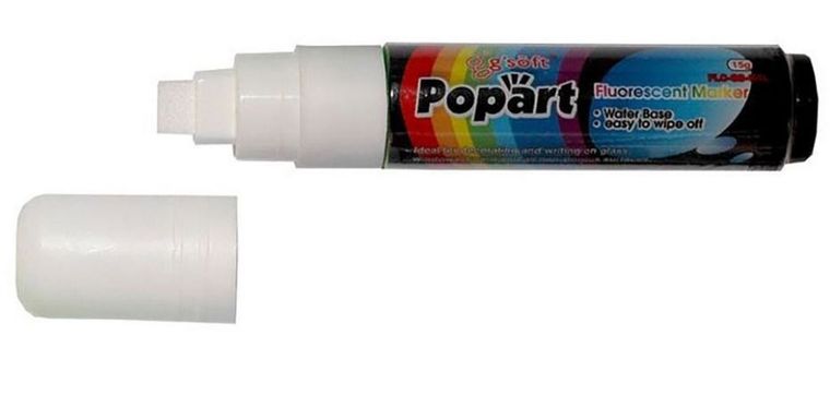 Marker kredowy, 15g, biały