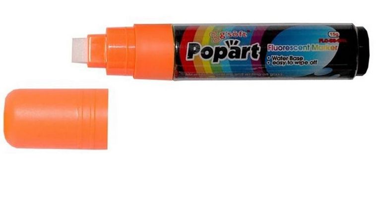 Marker kredowy, 15g, pomarańczowy