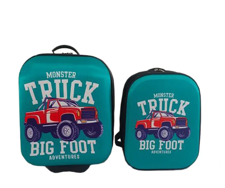 Marko, walizka i plecak, zestaw podróżny dla dzieci, ciężarówka