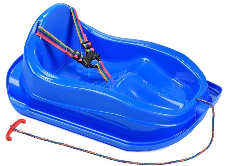 Marmat, sanki plastikowe mini bobek, niebieskie