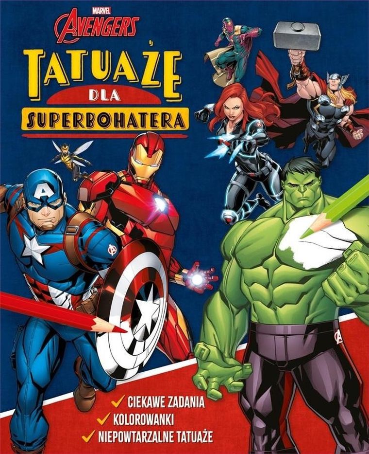 Marvel Avengers. Tatuaże dla superbohatera