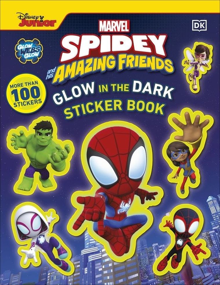 Marvel Spidey and His Amazing Friends Glow in the Dark Sticker Book. With More Than 100 Stickers (wersja angielska)
