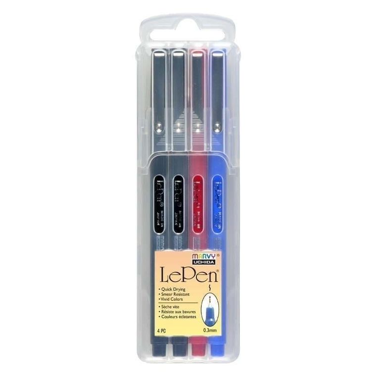 Marvy, cienkopisy, Basic, 4 kolory