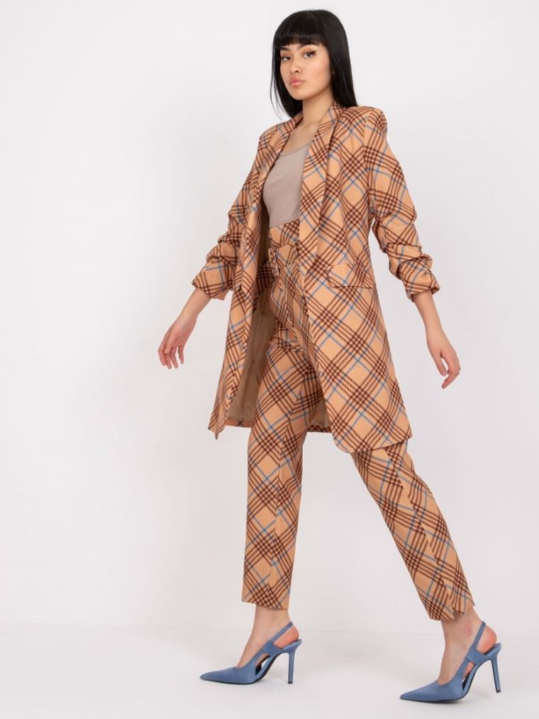 Marynarka damska, beżowa, Italy Moda