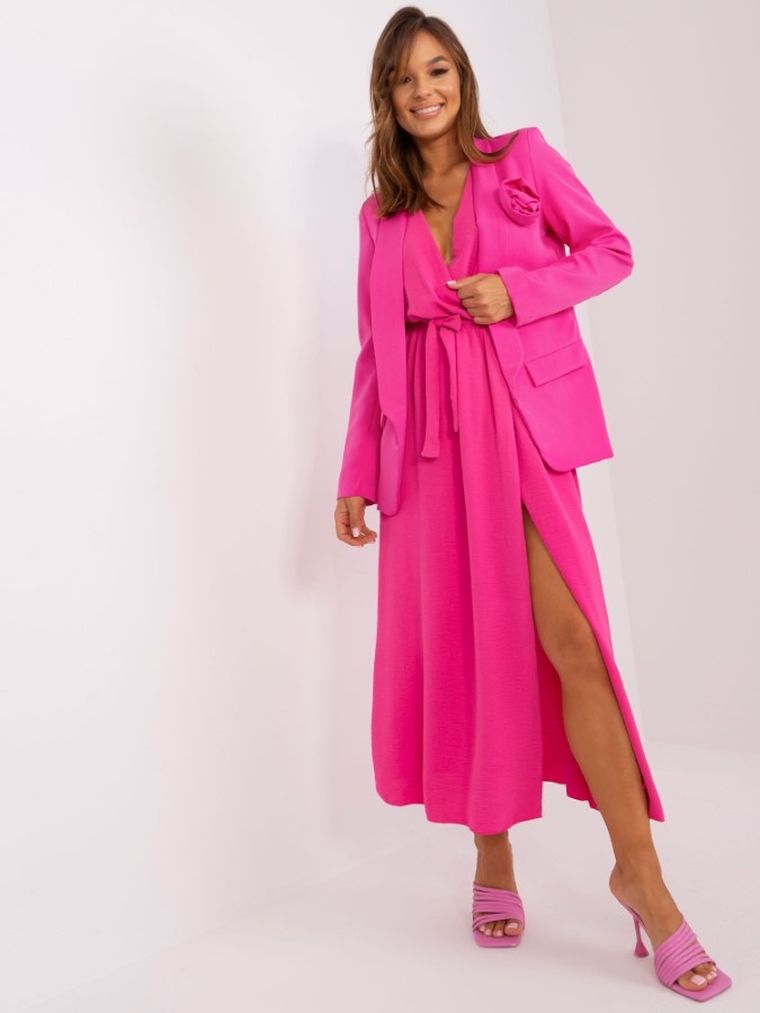 Marynarka damska, różowa, Italy Moda