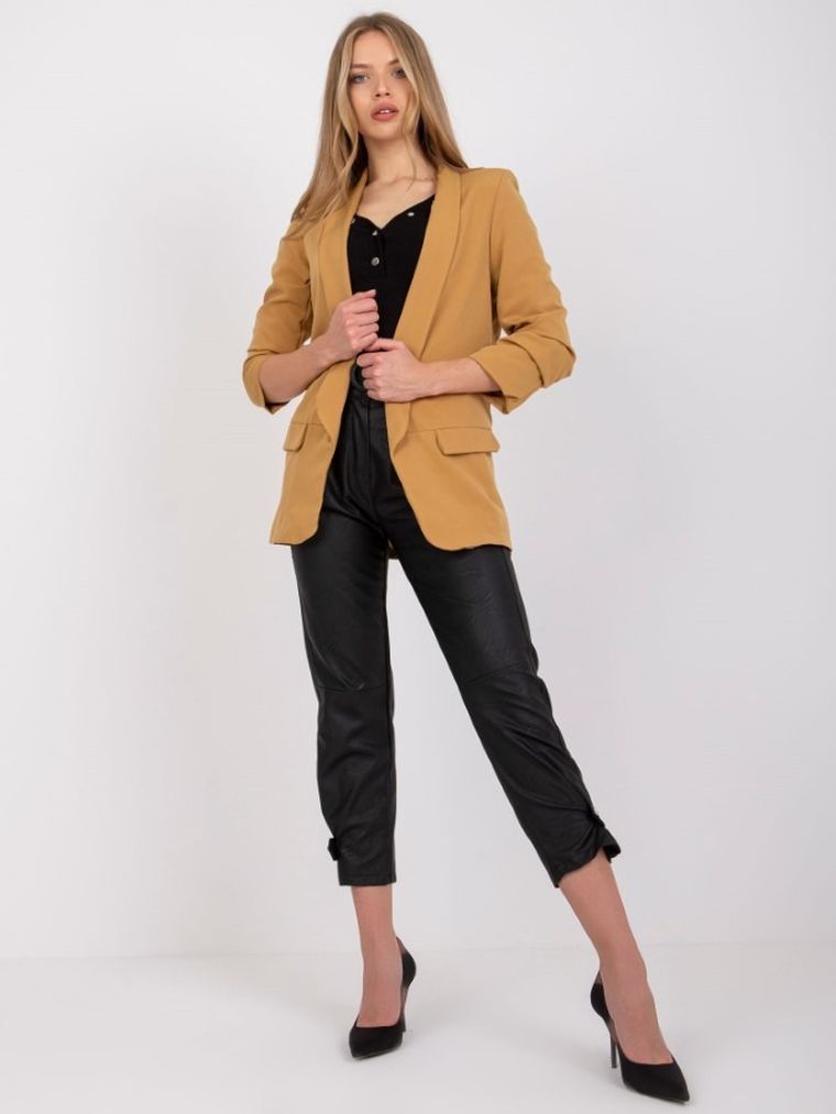 Marynarka damska, złota, Italy Moda