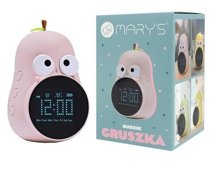 Mary's, Gruszka, budzik, różowy