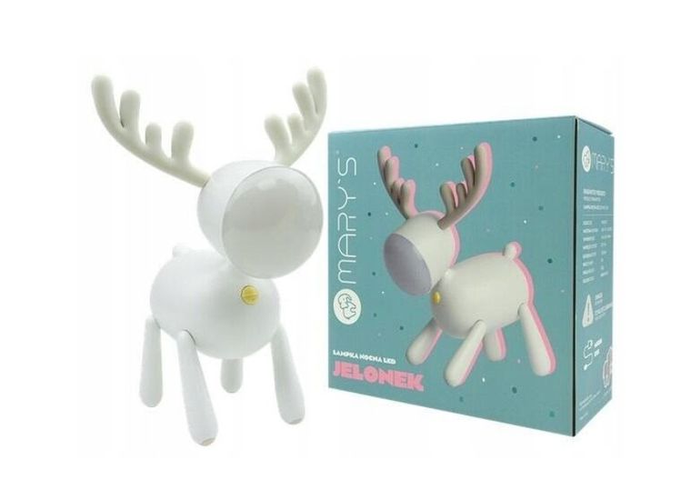 Mary's, Jelonek, lampka nocna, biała