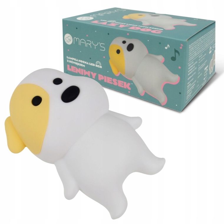 Mary's, Leniwy Piesek, lampka nocna, LED RGB